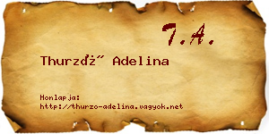 Thurzó Adelina névjegykártya
